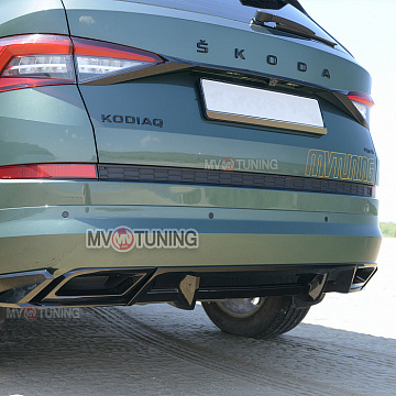 NEW Rear bumper diffuser for Skoda Kodiaq (2016-2024) unpainted